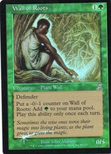 Magic Mtg FOIL Time Spiral Timeshifted Wall of Roots   near mint