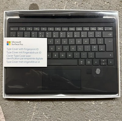 Microsoft Surface Pro 3,4,5,6 & 7 Type Cover Fingerprint ID Reader UK QWERTY - Image 1 of 4
