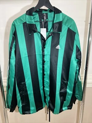 Adidas Originales Satén Xpress Multi Deporte Entrenadores Chaqueta Rayas Hombre’s XL IB8393 Foto 1 de 4