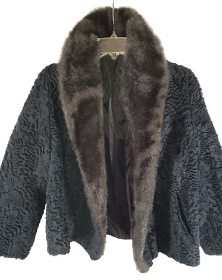 Chaqueta Montgomery Ward vintage de piel sintética y cordero sintético Foto 1 de 4