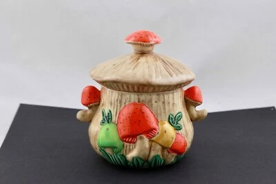 AZÚCAR DE SETAS DE CERÁMICA ARNELS VINTAGE CON TAPA Foto 1 de 4