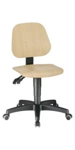 BIMOS Arbeitsdrehstuhl Unitec Rollen Buche 440-620 mm