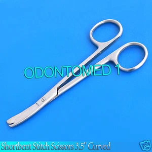 SHORTBENT Stitch Scissors 3.5" curved, delicate Dermal Surgical Instruments - Picture 1 of 3