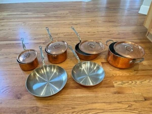 Mauviel Copper M'150 B 10-piece Cookware Set - Picture 1 of 2