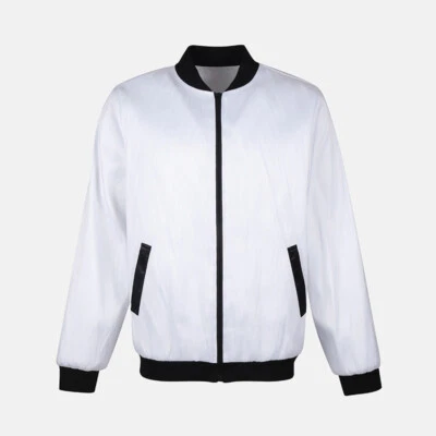 Men LED Colorful Baseball Jacket Glowing Bar DJ Stage Dancer Show Hoodie Costume - Image 1 of 4