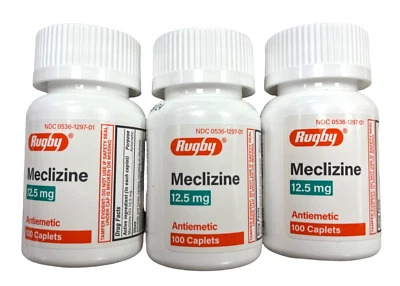 Rugby Meclizine 12.5 mg Motion Sickness Caplets, 100ct ( 3 pack ) -- - Image 1 of 2