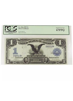 1899 $1 Silver Certificate ( Black Eagle ) Fr 226a - Superb Gem 67PPQ Grade. - Image 1 of 2