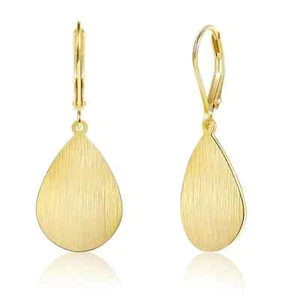 14K Gold Tropfen Ohrringe für Damen Gold Ohrhänger Ohrhänger Hypoallergen... - Bild 1 von 6