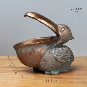 22cm Resin Pelica Figurines Feng Shui Home Key Holder Entrance VILEAD Storage - Picture 1 of 11