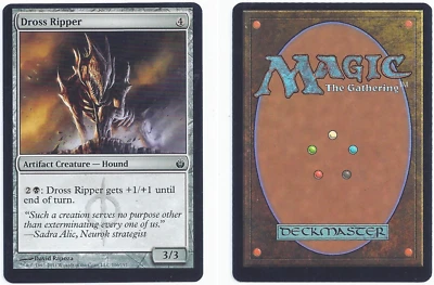 MTG Mirrodin Besieged MBS Dross Ripper 106/155 misprint off-center miscut Magic - Image 1 of 3