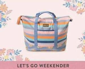 NWT Matilda Jane Lets go together Lets Go Weekender Bag Tote 14" x 23.5" NEW