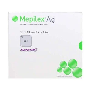 Mepilex Ag 4" x 4" Foam Dressing- 287100 - Box of 5 - Picture 1 of 2