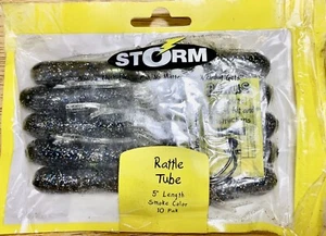 STORM RATTL'N & HOLOGRAPHIC RT05SMK Rattle Tube with 10 Baits/Pack 5” - Picture 1 of 2