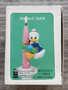 Vintage 1980's Donald Duck Candle Holder Hand Painted Walt Disney Store NEW NIB - Picture 1 of 4