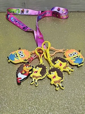 Go Hog Wild Key Chain Lot Patrick Mahomes Sponge Bob Minions - Image 1 of 4