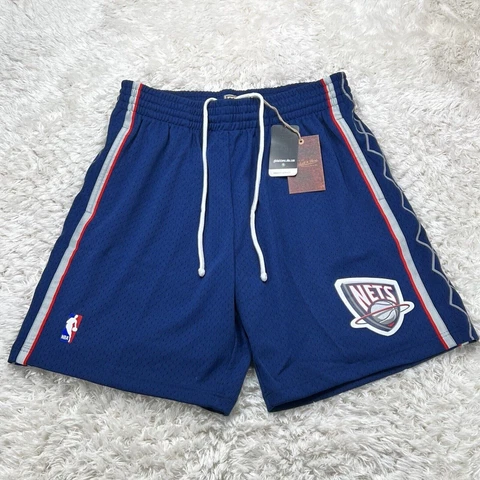 New Jersey Nets Mitchell & Ness NBA Authentic Swingman Men's Mesh Shorts SZ XL Cover