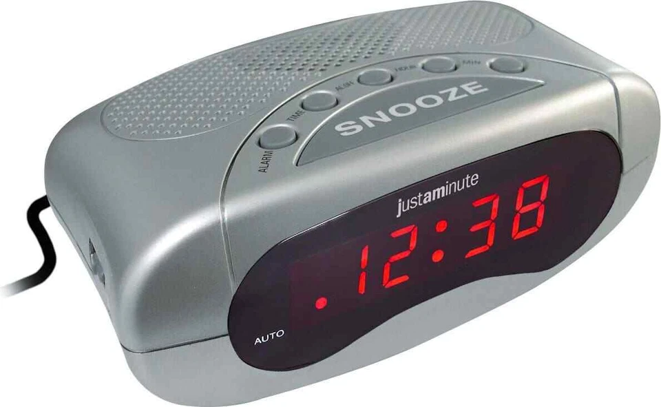 JM Sveglia Digitale Snooze Argento EH-49101S - Immagine 1 di 1