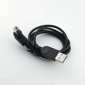 USB 2.0 Printer Cable Type A Male to B Male Right Angled Scanner Cord Black 3ft - Picture 1 of 6
