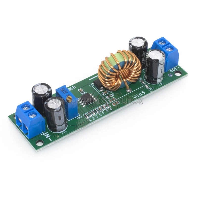 Módulo de alimentación reductor convertidor Buck ajustable 10A DC-DC 6,5-60V a 1,25-30V - Imagen 1 de 1