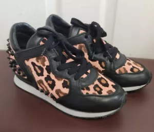 Ash Leopard Print Trainers Size Uk 4. - Picture 1 of 6