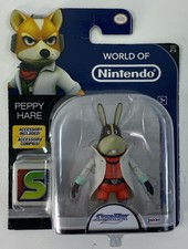 World of Nintedo PEPPY HARE (Starfox) Toy Action Figure 2016 Jakks Pacific