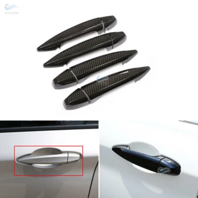 Carbon Fiberstyle/Black Exterior Door Handle Trims For BMW X1 F48 X5 X6 F15 F16 — 第 1/4 张图片