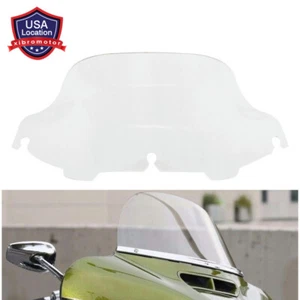 8" Clear Wave Windshield For Harley Touring Electra Street Glide Ultra CVO 96-13 - Picture 1 of 18