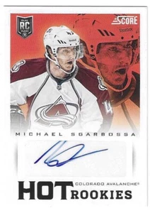 2013-14 SCORE MICHAEL SGARBOSSA HOT ROOKIES AUTO RC #616 COLORADO AVALANCHE - Picture 1 of 2