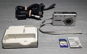 Pentax Optio A10 8MP | Digital Point & Shoot Camera | with Charger |Dock- Tested