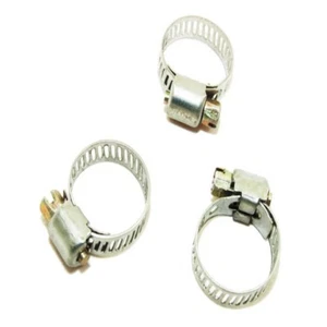 5 X WORM CHAIN HOSE CLAMP 8 - 22MM STAINLESS STEEL - UNIVERSAL APPLICATION W010B - Photo 1/1