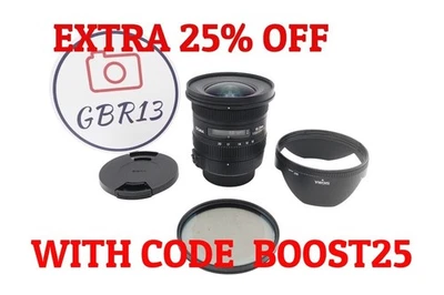 Sigma 10-20mm Lens f/3.5 EX HSM DC, Wide Angle Lens For Nikon, V. G. REFURBISHED - Image 1 of 4