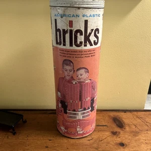 Vintage American Plastic Bricks Halsam Products Co #715 Toy As Pictured - Picture 1 of 13
