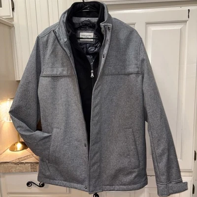 Men’s Dockers Soft Shell Water Resistant Jacket  Hunter Grey Size M - Image 1 of 4