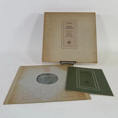 Mattia Battistini – Opera Recital LP COLH116 Angel Records w/booklet - Image 1 of 4