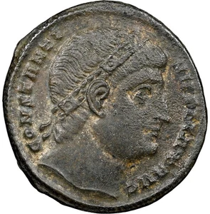 Constantine I the Great w Victory & Captive Trophy NGC XF Ancient Roman Coin 423 - Picture 1 of 6