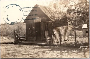 c1940s NOTCH, Missouri RPPC Postcard "UNKLE IKE'S POST OFFICE" / Barnes Photo - Picture 1 of 2
