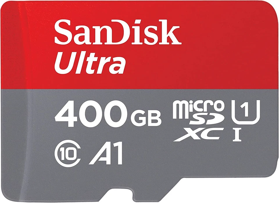 SanDisk Ultra 400GB microSDXC Speicherkarte + SD-Adapter, 120MB/s, Klasse 10, U1 - Bild 1 von 1