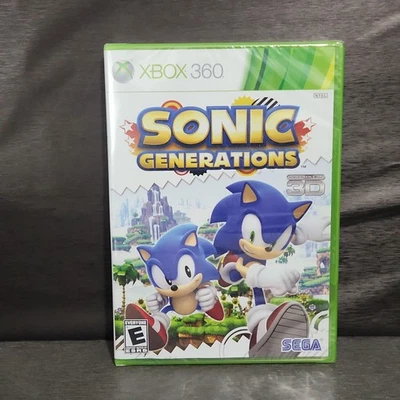 Sonic Generations Xbox 360 Video Game New Sealed Kinect 3D Compatible - Image 1 of 4