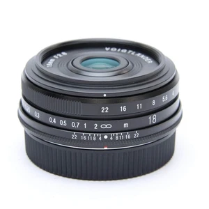 Voigtlander COLOR-SKOPAR 18mm F2.8 Asph Black (Fujifilm X) -MINT- #326 - Picture 1 of 12