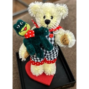 World of Miniature Bears de Becky Wheeler Frog Prince #987 certificado de autenticidad edición limitada - Imagen 1 de 7