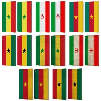 HEAD CASE DESIGNS WORLD FLAGS LEATHER BOOK WALLET CASE COVER FOR AMAZON FIRE - Image 1 of 4