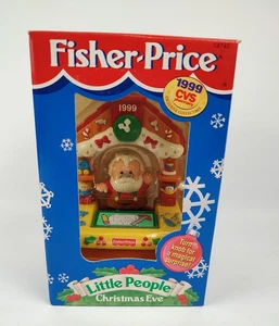 Fisher Price Little People 1999 vigilia di Natale Babbo Natale Negozio CVS Esclusivo Nuovo - Foto 1 di 6