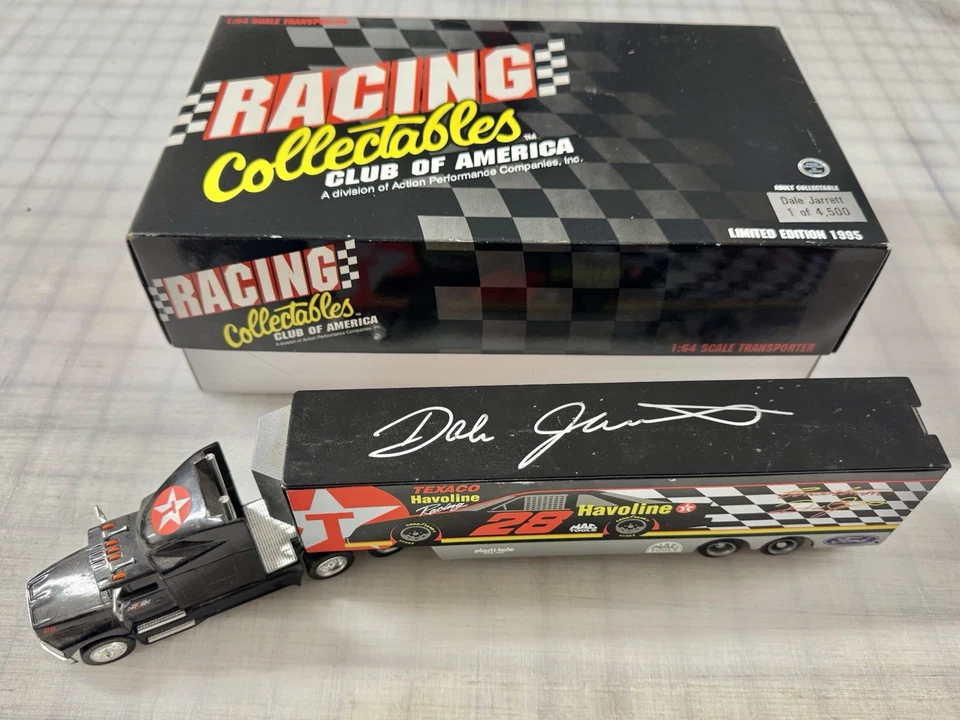 Transportador NASCAR ASSINADO Dale Jarrett Havoline 1/64 - Imagem 1 de 1