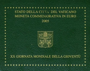 Vaticano 2 euros 2005 Jornada Mundial de la Juventud en Colonia - Imagen 1 de 2
