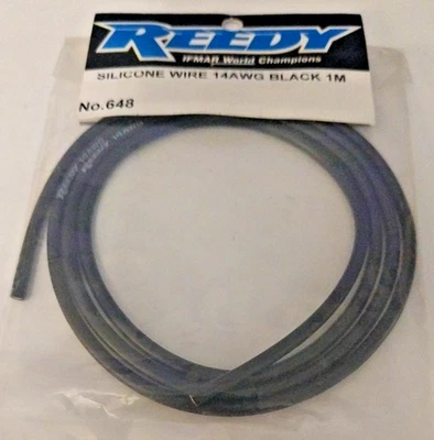 Reedy RC 648 Silicone Wire 14AWG Black 1M - Image 1 of 2