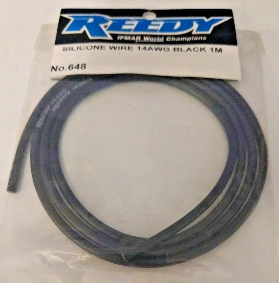 Reedy RC 648 Silicone Wire 14AWG Black 1M - Image 1 of 2