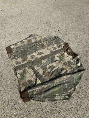 Camisa Manga Larga Camuflada Verde Pequeña Vintage Años 90 Puntada Única Excelente Estado Foto 1 de 4