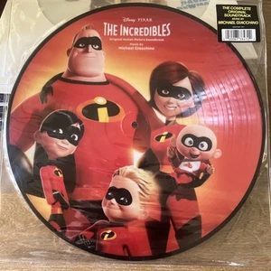 NEW Disney Pixar The Incredibles Soundtrack Michael Giacchino Vinyl Picture Disc - Picture 1 of 5