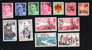 Réunion 1949-58 group of stamps used CV=19.7$ - Picture 1 of 2