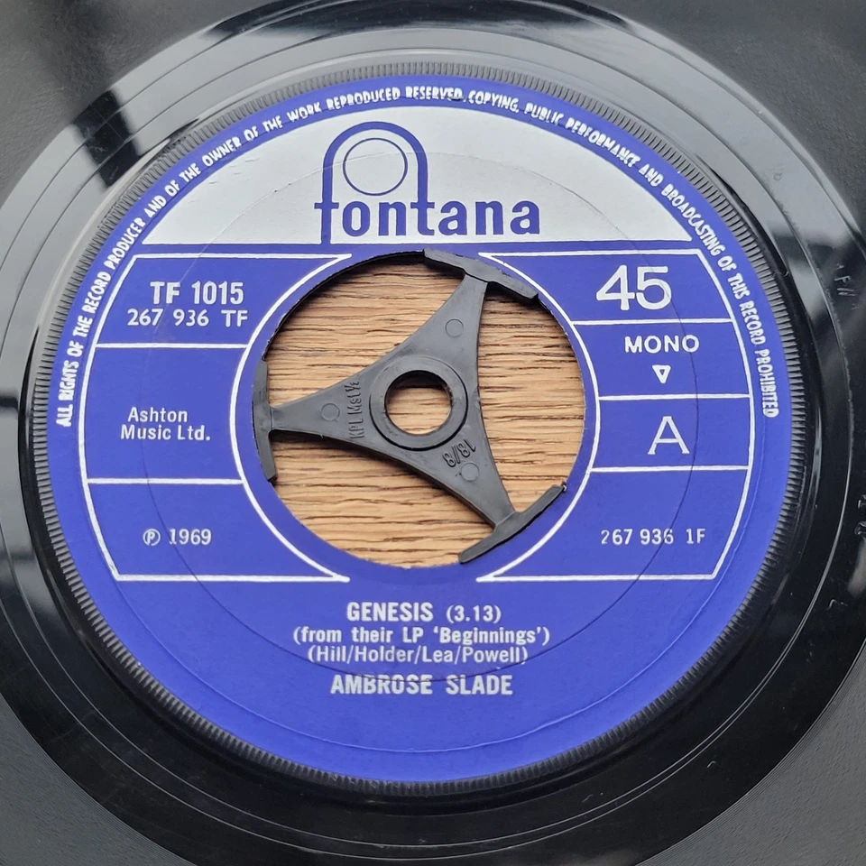 AMBROSE SLADE Genesis / Roach Daddy 1969 UK Fontana TF 1015 RARITY LOVELY COPY - Image 1 of 4